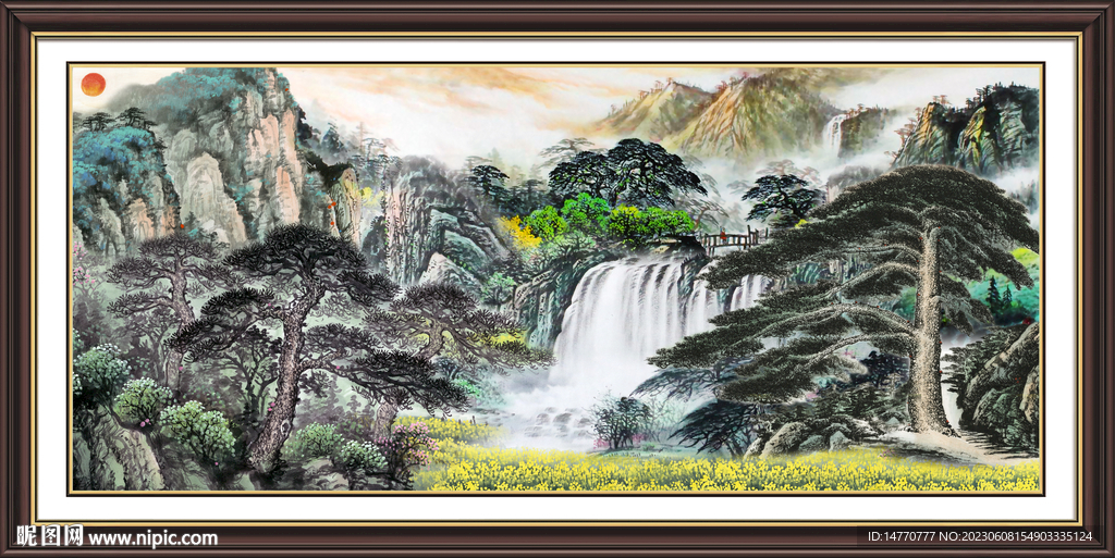 山水风景画 