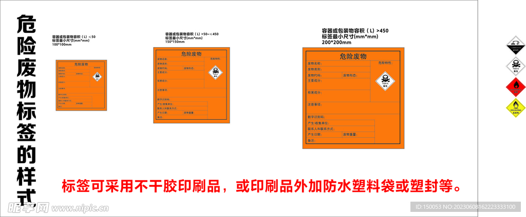 危废标签  