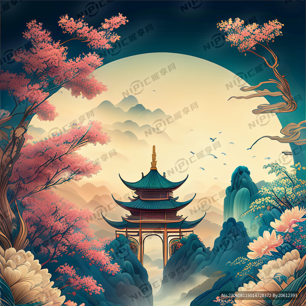 游戏梦幻唯美新中式风景 超高清