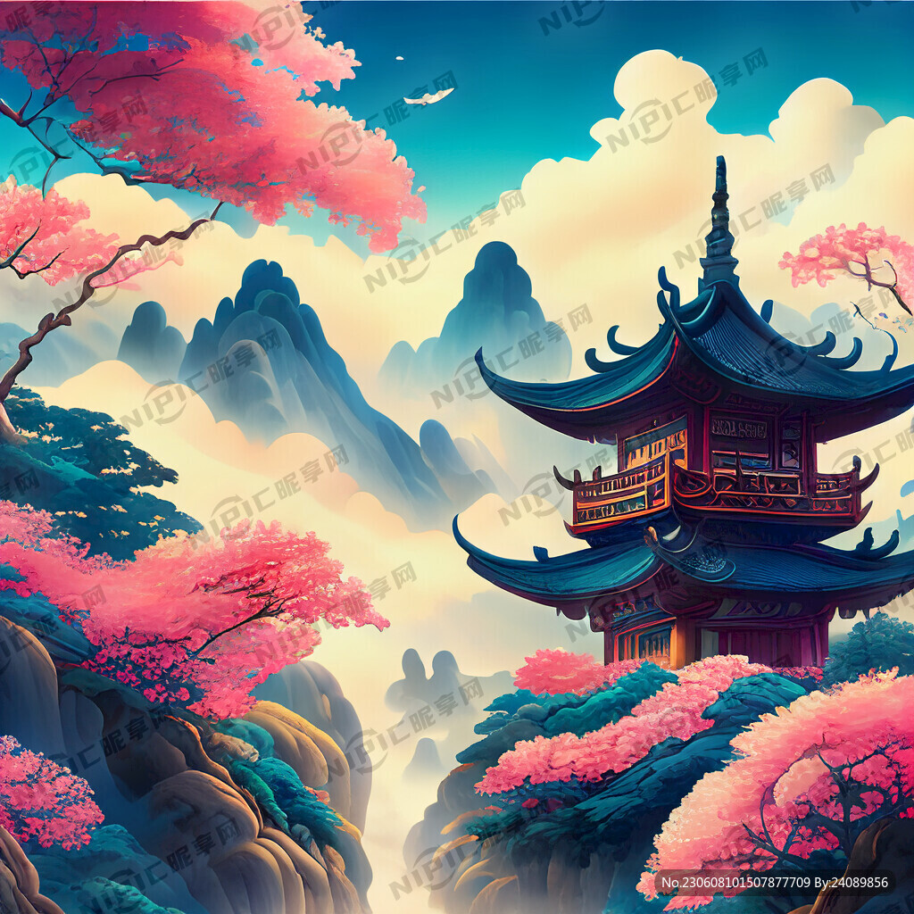 游戏梦幻唯美新中式风景 超高清