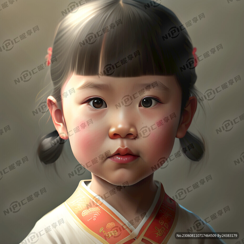 一个小女孩