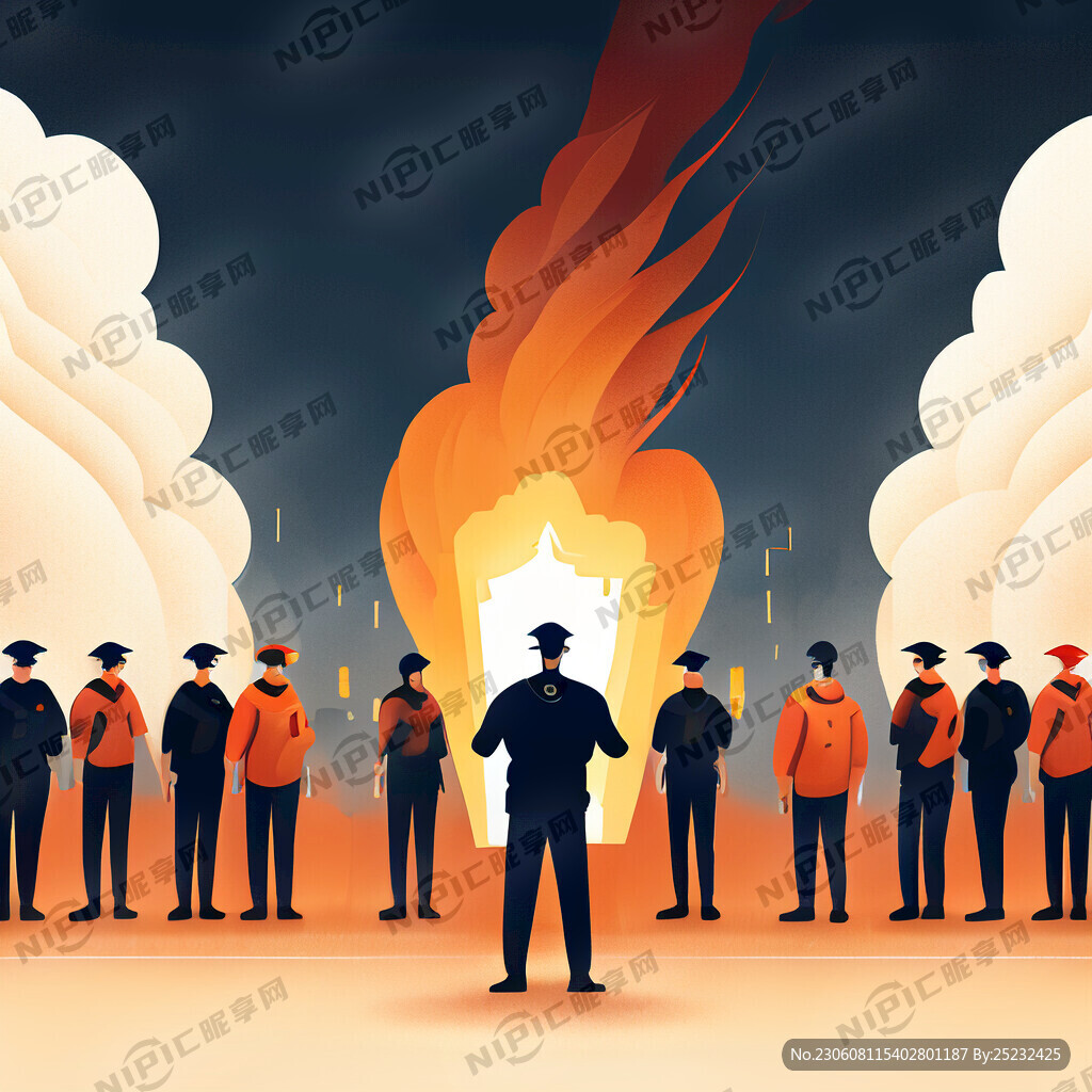 安全生产消防安全主题形象背景人
