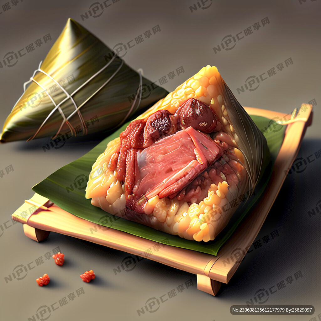 五香肉粽 五花肉