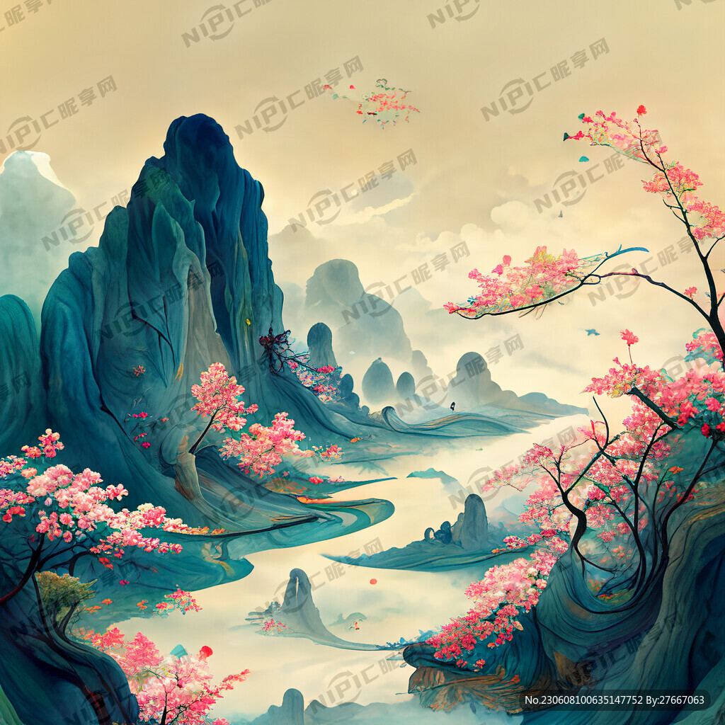 游戏梦幻唯美新中式风景 超高清