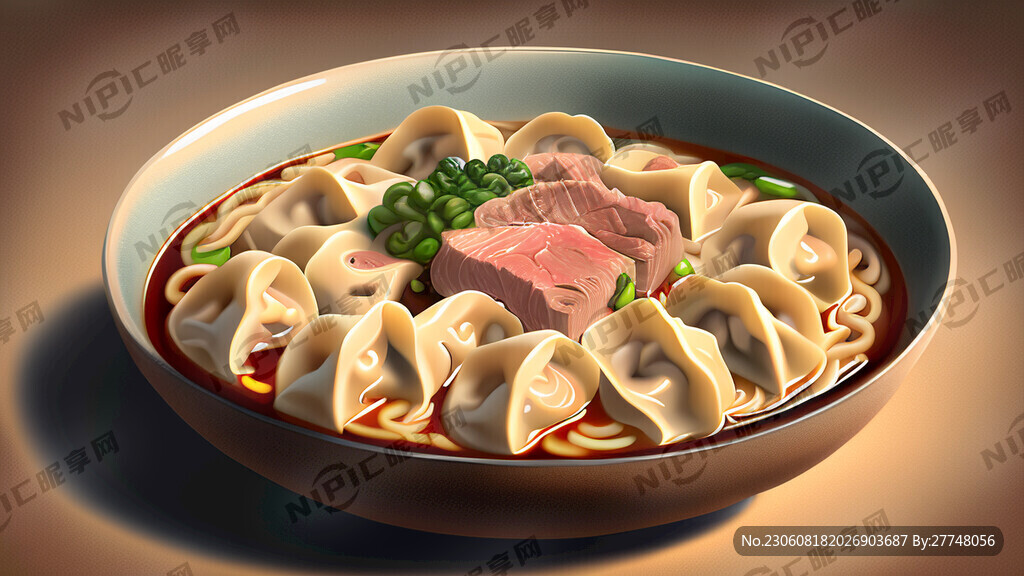 内容水饺馄饨牛肉画面