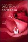 520甜蜜告白情人节海报