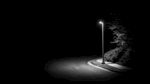 户外夜晚街道路灯