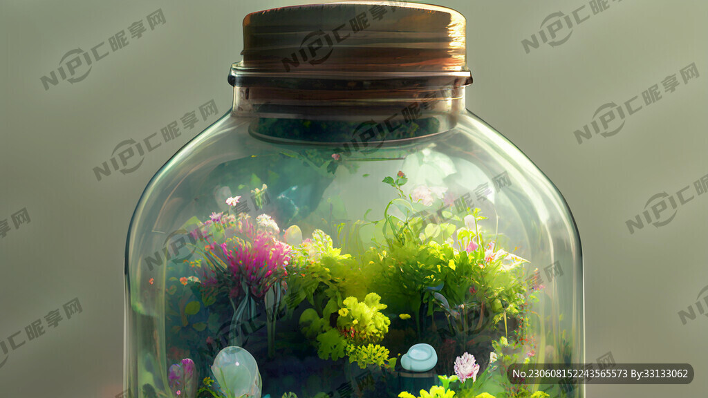 装在瓶子里的花园