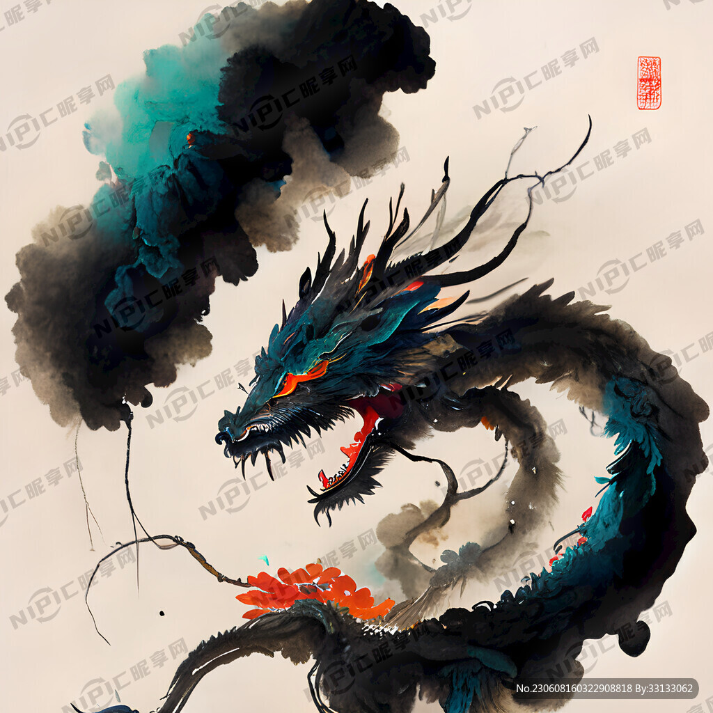 中国龙 电闪雷鸣
