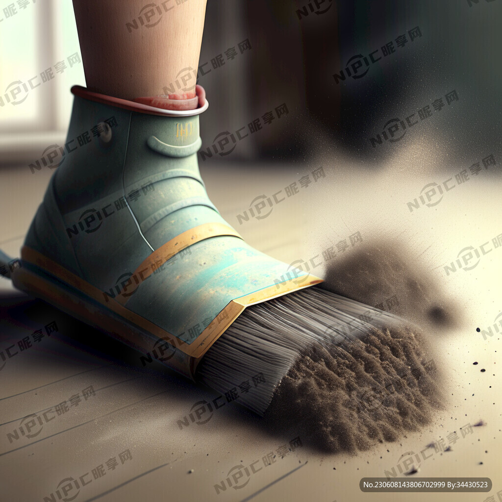 刷子清扫缝隙灰尘