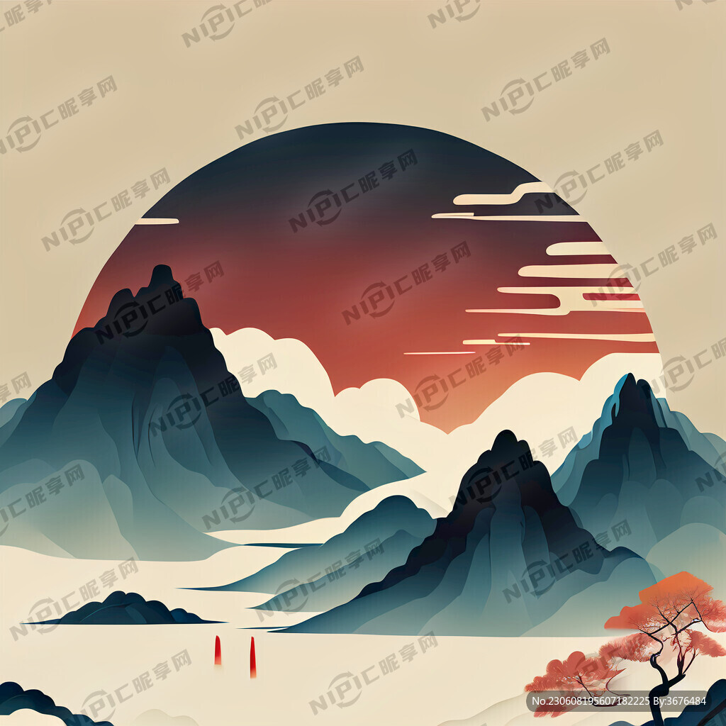 有山有水矢量