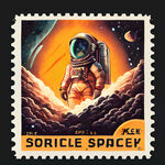 航天元素
太空风格邮票