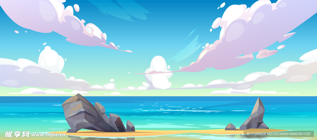 天空插画