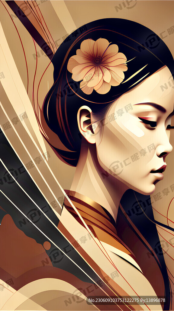 暖色调 抽象线条背景