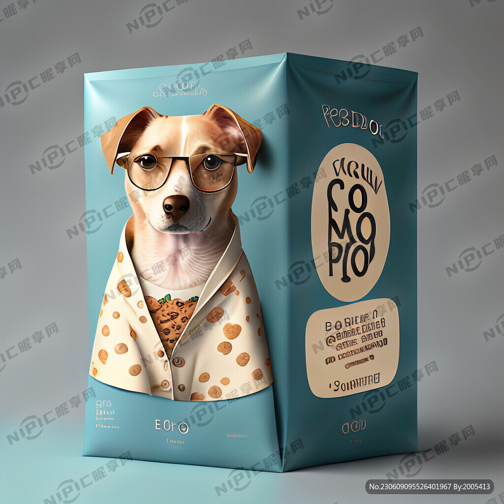 时尚的狗粮包装