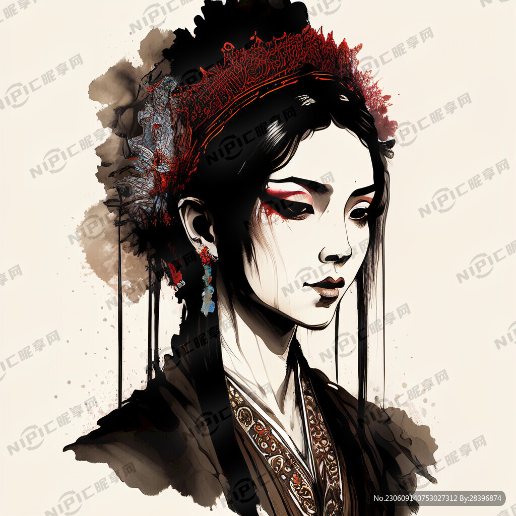 戏剧 插画 有声有色 古风