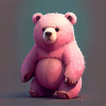 熊粉色