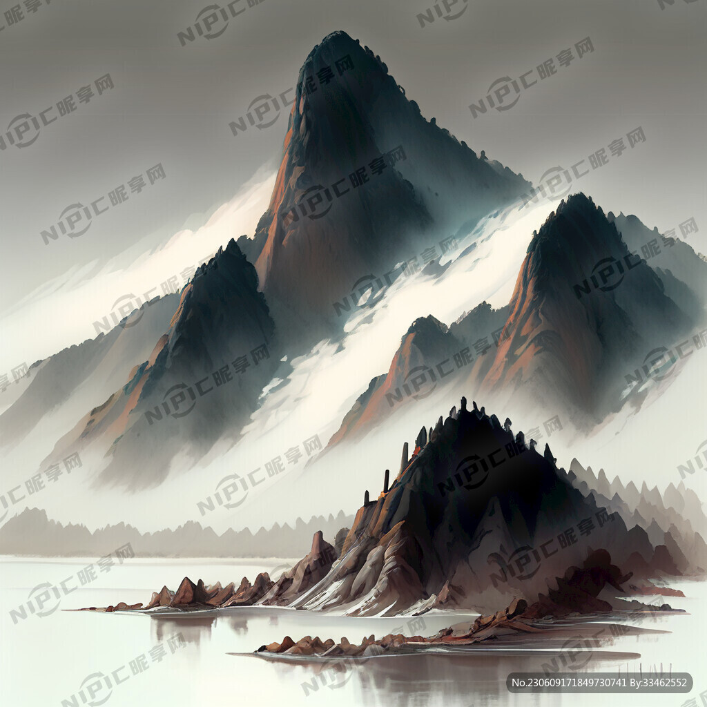 山水风格画
