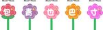 幼儿园花朵手举牌