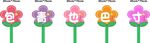 幼儿园花朵手举牌