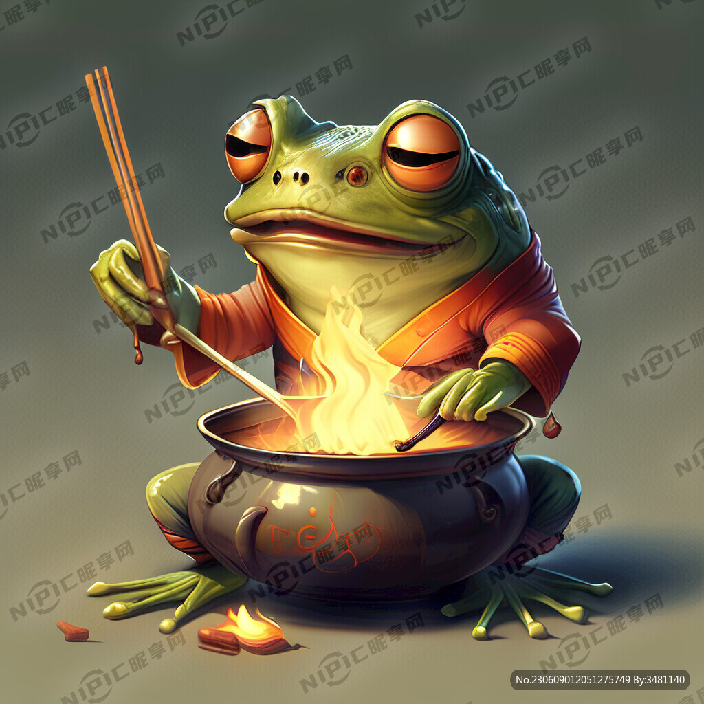 微笑 功夫 青蛙 吃火锅