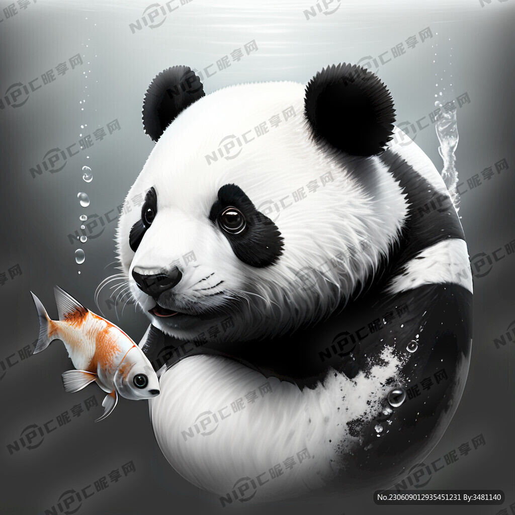 黑白熊猫鱼