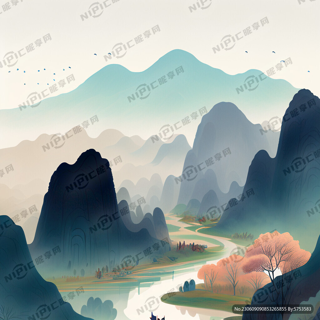 治愈系清新插画