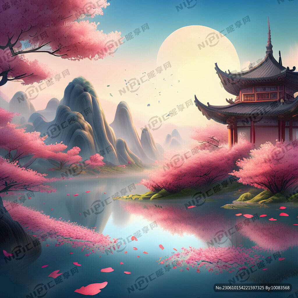 游戏梦幻唯美新中式风景 超高清
