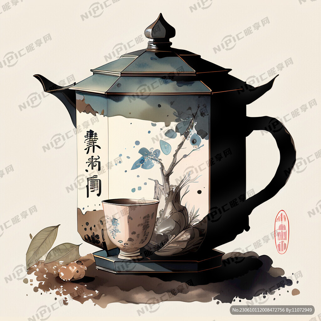 中国风奶茶广告
