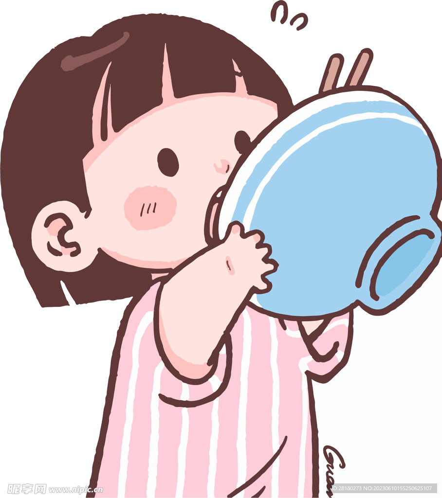 吃饭饭女孩