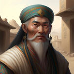 一个很霸气的古代维吾尔族人