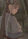 二次元美女手绘插画图片