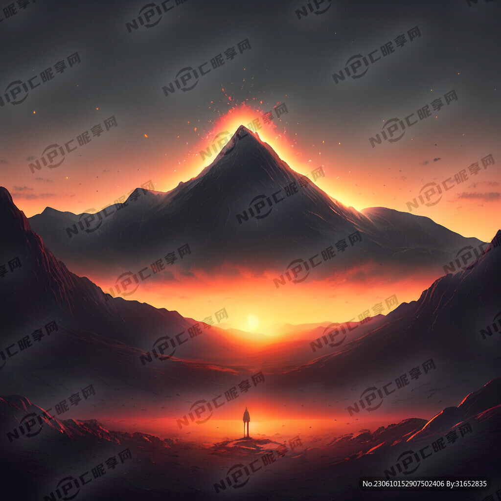 太阳下山了 夜里也有灯打开
