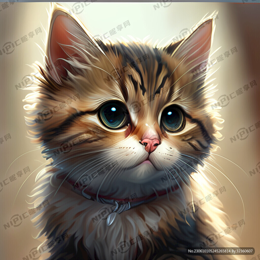 画一张可爱的宠物猫
