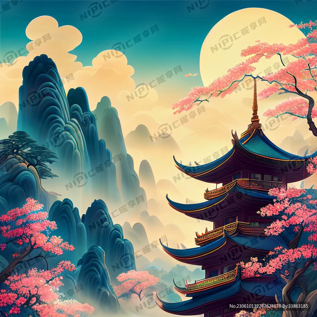 游戏梦幻唯美新中式风景 超高清