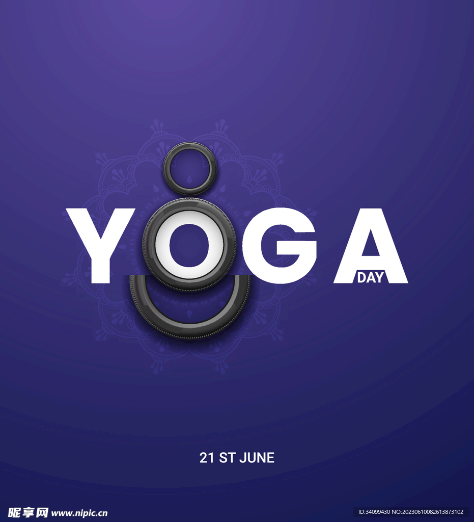 瑜伽日logo