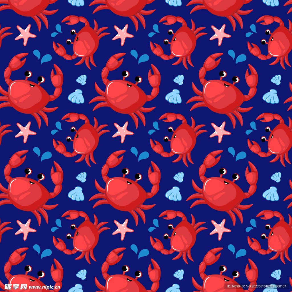 螃蟹图案