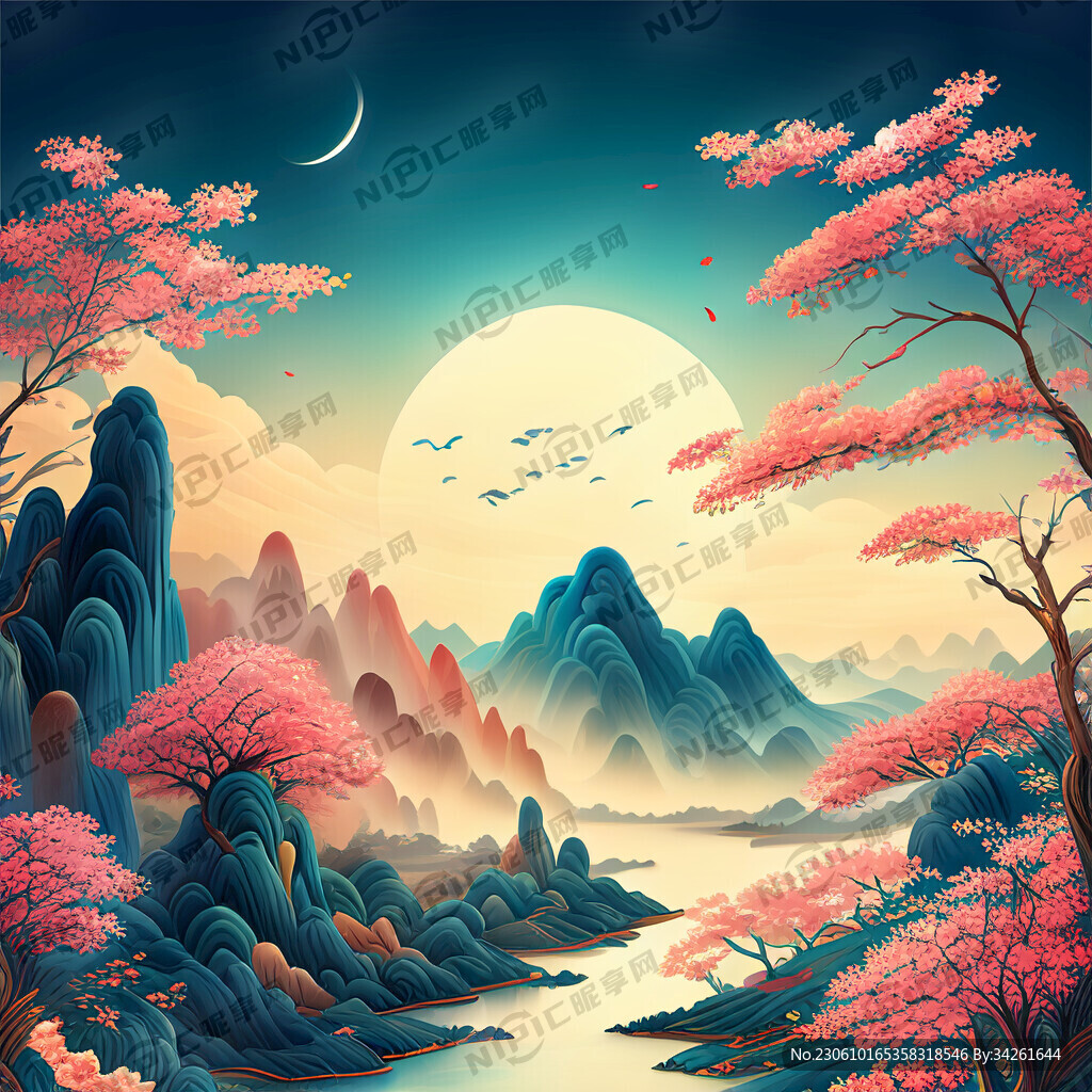 游戏梦幻唯美新中式风景 超高清