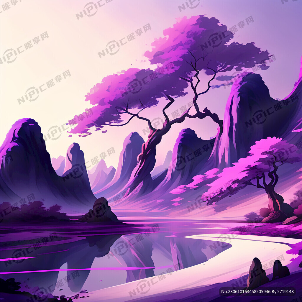 紫色系活动画面