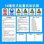 塔吊标识牌