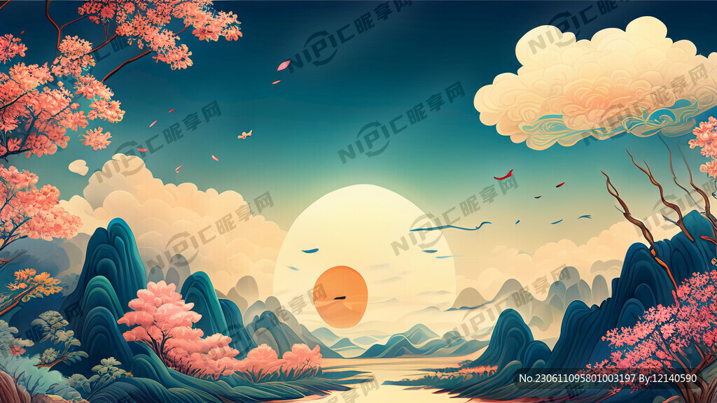 游戏梦幻唯美新中式风景 超高清