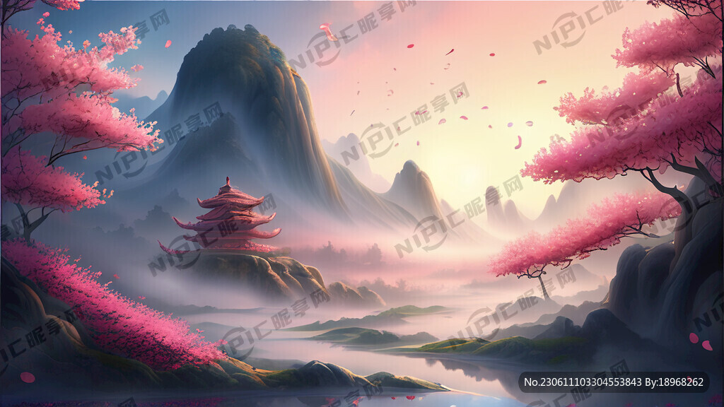 游戏梦幻唯美新中式风景 超高清
