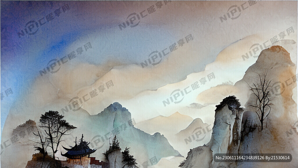 浅色渐变背景纸 淡淡的纹理