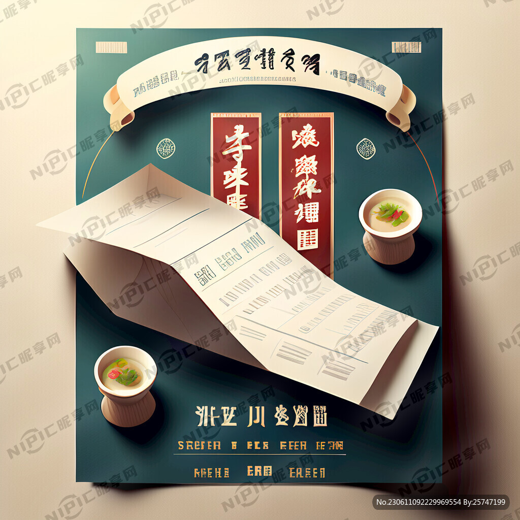 餐厅打折宣传单
