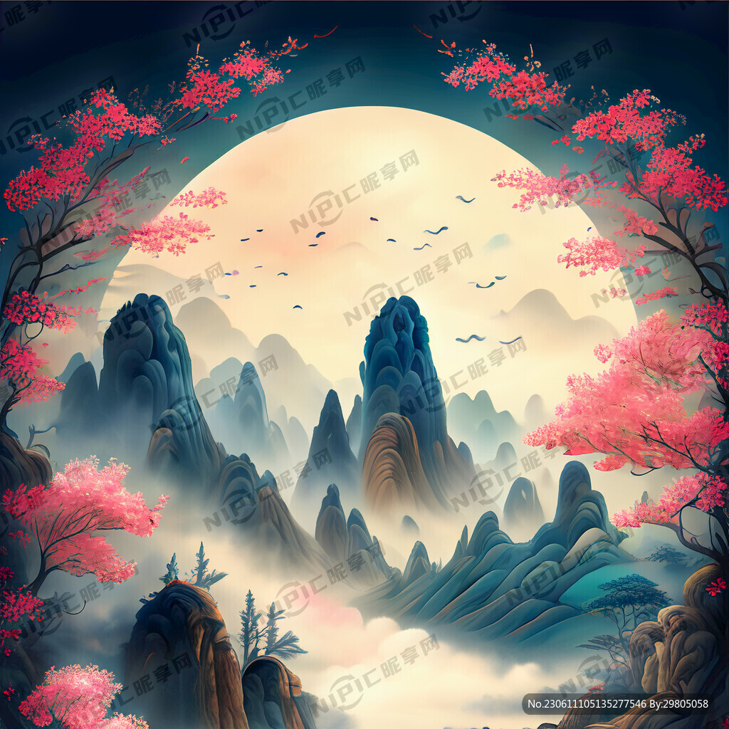 游戏梦幻唯美新中式风景 超高清