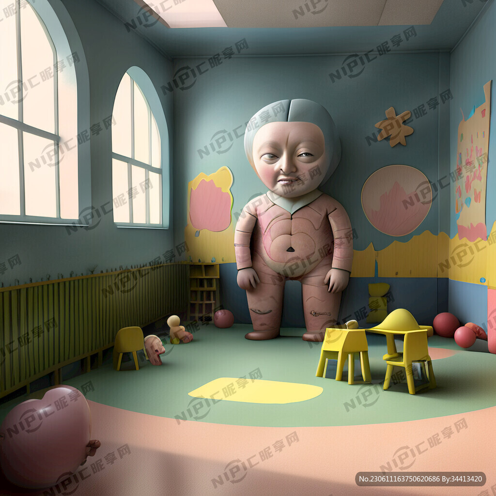 德智体美劳幼儿园形象
