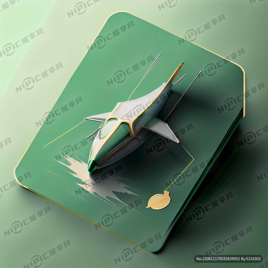 浅绿色背景名片