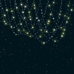梦幻浪漫串灯星空灯带灯珠效果图