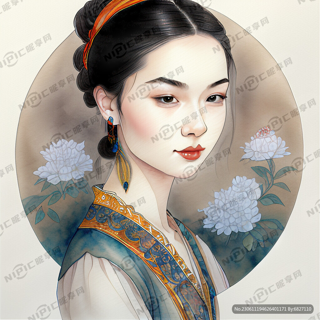 国潮风格女孩