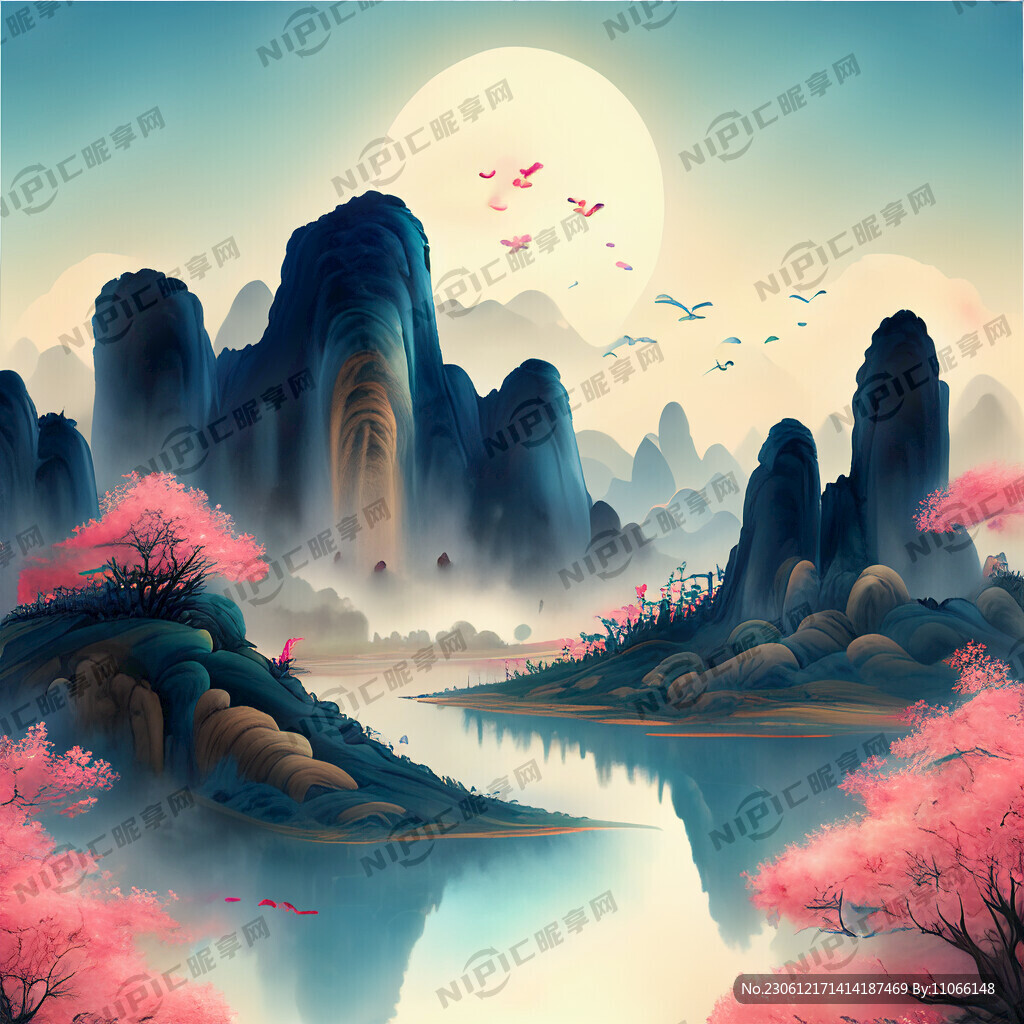 游戏梦幻唯美新中式风景 超高清